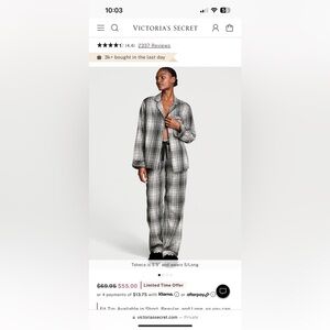 Victoria’s Secret flannel jammies